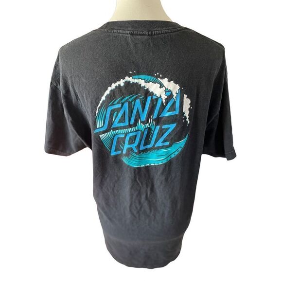 The Original Santa Cruz Skate Shirt Men's Black Crewneck Size Medium - Picture 3 of 7